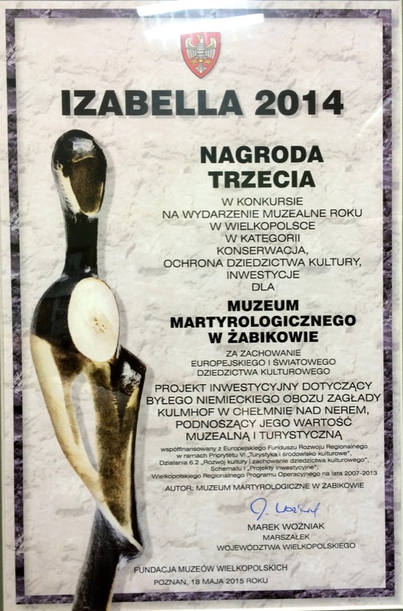 Izabella 2014 dla Muzeum w Żabikowie